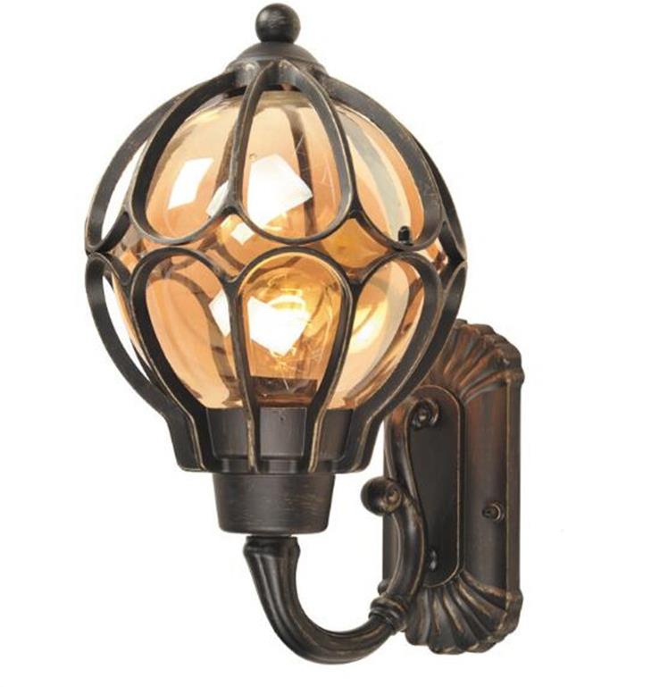 Чорний бадяний розкішний класичний алюмінійний скляний ламп Вікторії