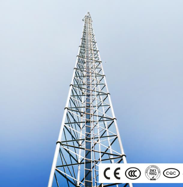 Поль моніторингу CCTV для безпеки на вулиці, сильна вежа вітрової сталі