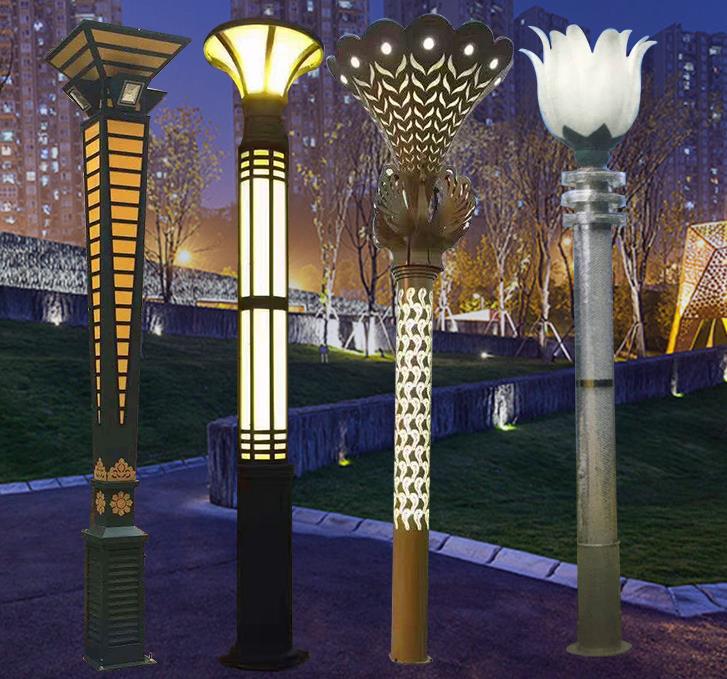 Зовнішня садова лампа, водотворна китайська квадратна лампа, лампа