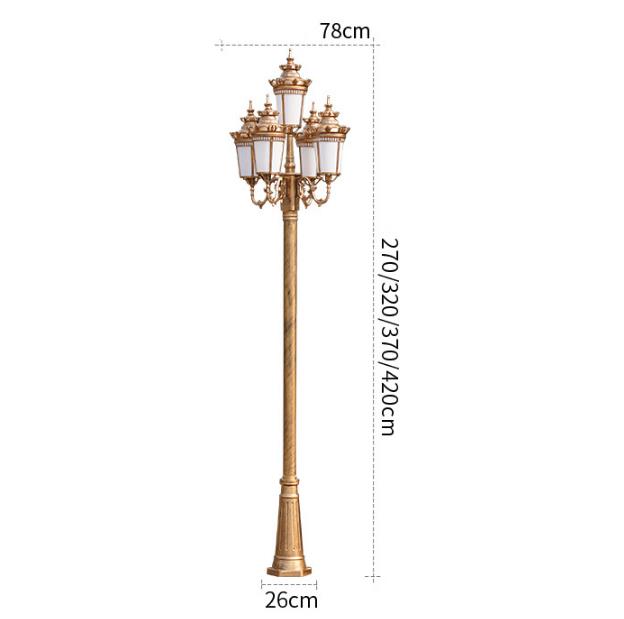 Один дизайн класичний Stand Street Light Outdoor Wooden Lamp Posts